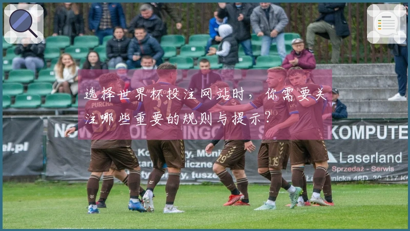 选择世界杯投注网站时，你需要关注哪些重要的规则与提示？